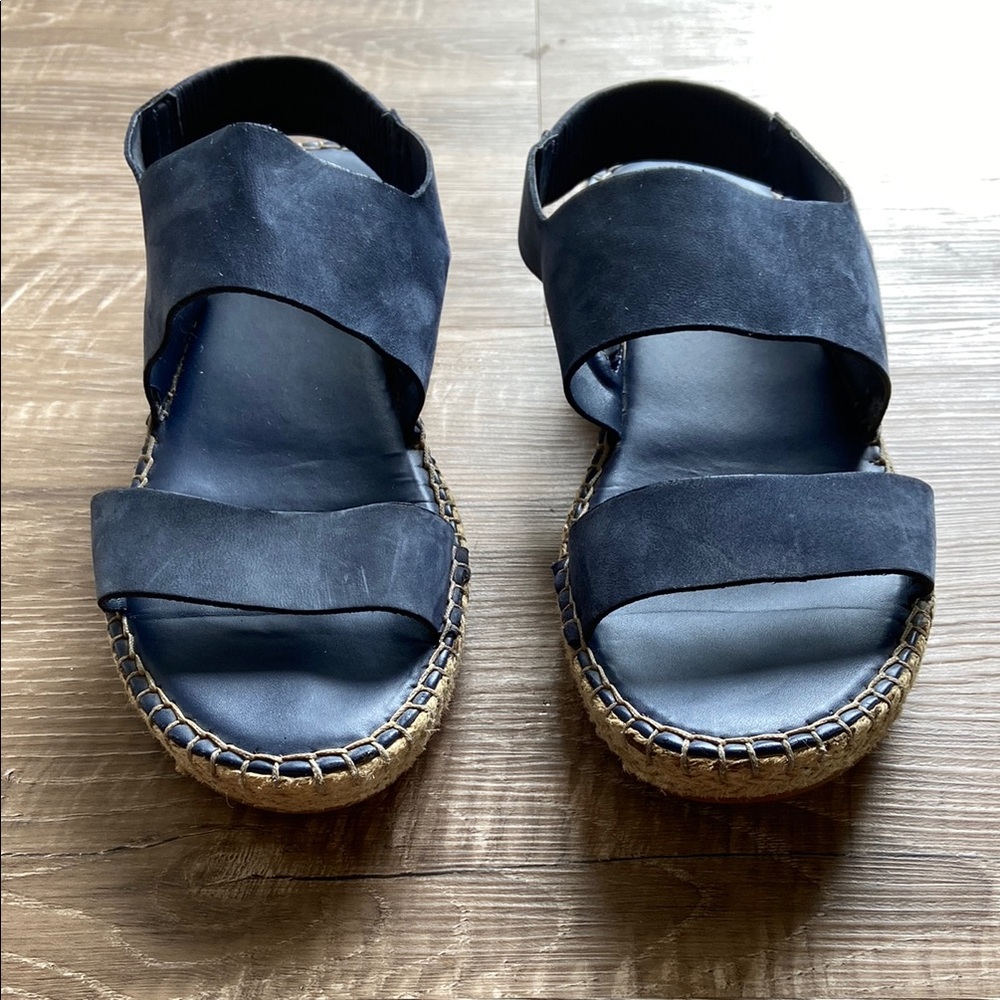 Cole Haan Blue Bohemian Walking Cloudfeel Espadrille Sandals Sz 8